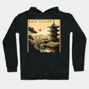 East Timor Vintage Travel Art Poster Hoodie